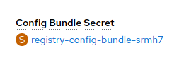 config bundle secret