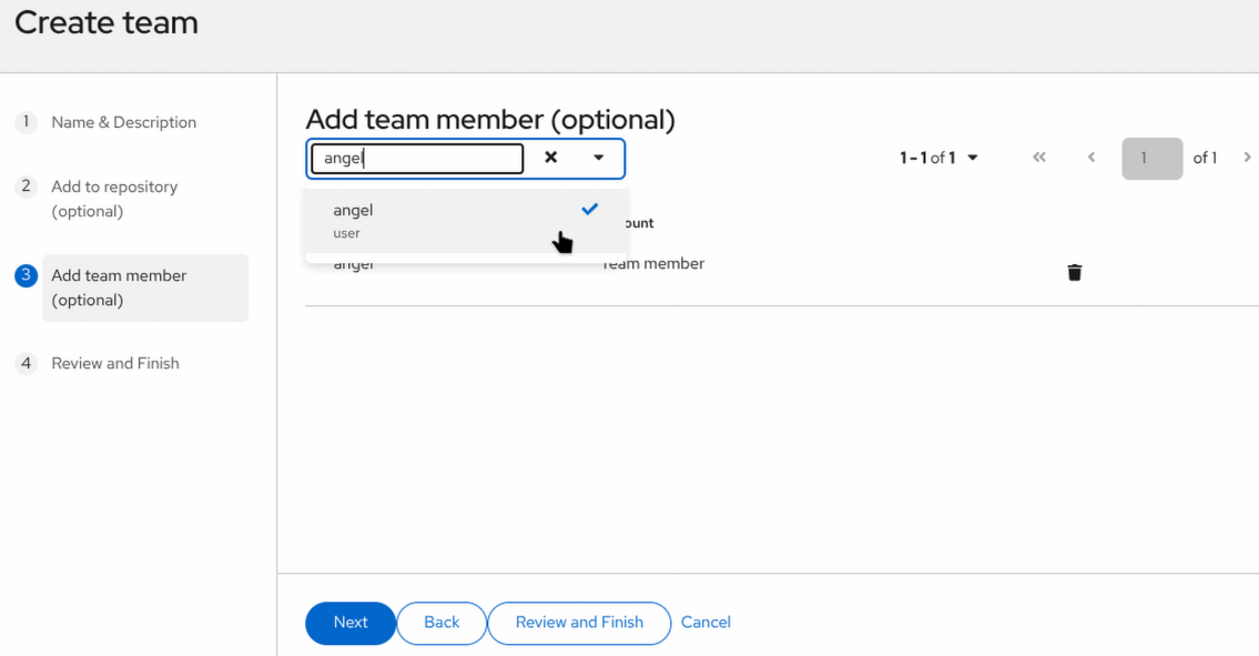 Search user