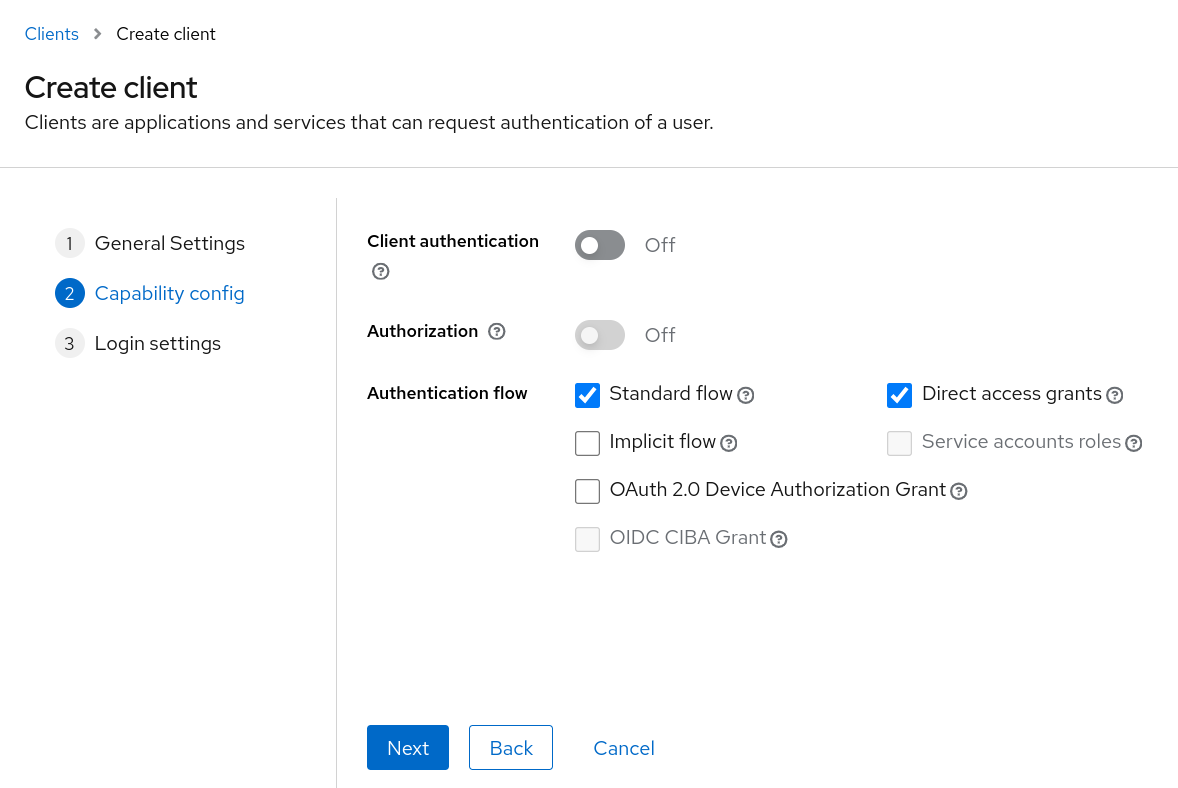 rhbk create client 02