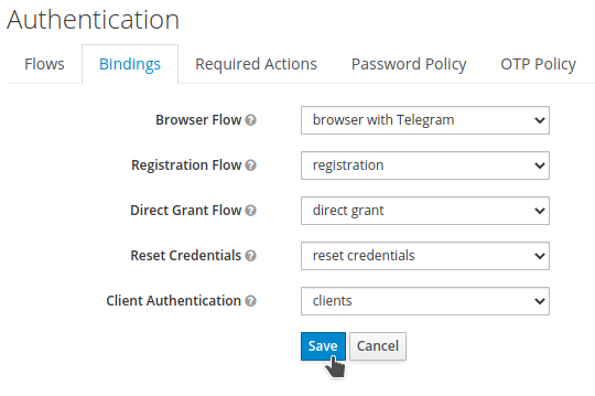 telegram binding