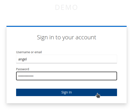 user first login